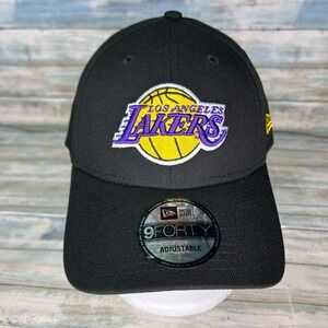 Los Angeles Lakers Hat New Era 9FORTY NBA Adjustable Cap Authentic Black New